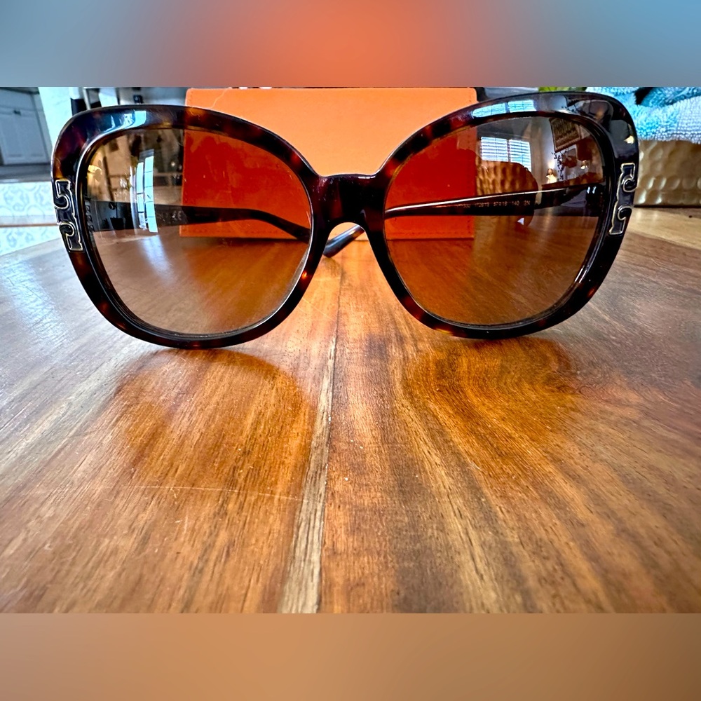 Adorable tortoise TORY BURCH Sunglasses, free shipping; purchased at Nordstrom
